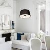 LAMPA WISZĄCA CZARNY ABAŻUR NOWOCZESNA DO SALONU SYPIALNI NAD STÓŁ LIGHT PRESTIGE BALI  LP-1322/1P BK