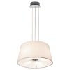 LAMPA WISZĄCA BIAŁA ABAŻUR NOWOCZESNA DO SALONU SYPIALNI NAD STÓŁ LIGHT PRESTIGE BALI LP-1322/1P WH