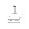 LAMPA WISZĄCA BIAŁA ABAŻUR NOWOCZESNA DO SALONU SYPIALNI NAD STÓŁ LIGHT PRESTIGE BALI LP-1322/1P WH