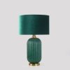 LAMPA STOŁOWA LAMPKA NOCNA SZKLANA ZIELONO ZŁOTA BUTELKOWA ZIELEŃ GLAMOUR DO SALONU NA KOMODĘ LIGHT PRESTIGE TAMIZA LP-1515/1T big green
