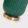 LAMPA STOŁOWA LAMPKA NOCNA SZKLANA ZIELONO ZŁOTA BUTELKOWA ZIELEŃ GLAMOUR DO SALONU NA KOMODĘ LIGHT PRESTIGE TAMIZA LP-1515/1T big green