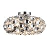 LAMPA SUFITOWA PLAFON DEKORACYJNY CHROM GLAMOUR DO POKOJU SALONU SYPIALNI LIGHT PRESTIGE FERRARA LP-17060/3C