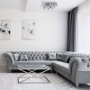 LAMPA SUFITOWA PLAFON SZKLANY CHROM KWADRATOWY DO ŁAZIENKI LIGHT PRESTIGE MONZA LP-2323/2C