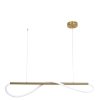 LIGHT PRESTIGE MELECA LAMPA WISZĄCA ZŁOTA DEKORACYJNA LED NAD STÓŁ LP-2345/1P S GD 