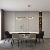 LIGHT PRESTIGE MELECA LAMPA WISZĄCA ZŁOTA DEKORACYJNA LED NAD STÓŁ LP-2345/1P S GD 