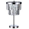 LAMPA STOŁOWA GLAMOUR SZKLANA Z KRYSZTAŁKAMI CHROM LIGHT PRESTIGE VETRO LP-2910/1T