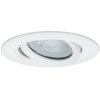 OPRAWKA HALOGENOWA WPUSZCZANA OCZKO OKRĄGŁE HERMETYCZNE RUCHOME REGULOWANE BIAŁE DO ŁAZIENKI LIGHT PRESTIGE LAGOS IP65  LP-4425/1RM WH