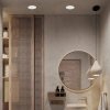OPRAWKA HALOGENOWA WPUSZCZANA OCZKO OKRĄGŁE HERMETYCZNE RUCHOME REGULOWANE BIAŁE DO ŁAZIENKI LIGHT PRESTIGE LAGOS IP65  LP-4425/1RM WH
