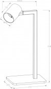 LAMPKA BIURKOWA BIAŁA NOWOCZESNA REFLEKTOREK LIGHT PRESTIGE SNOW  LP-731/1T WH