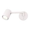 KINKIET BIAŁY NA WYSIĘGNIKU Z WŁĄCZNIKIEM REFLEKTOR LIGHT PRESTIGE SNOW  LP-731/1WL WH
