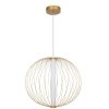 LAMPA WISZĄCA LED KULA ZŁOTA DUŻA 40CM DO SALONU  POKOJU BARWA CIEPŁA 3000K LIGHT PRESTIGE TREVISO LP-798/1P L3 GD
