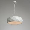 LAMPA WISZĄCA BIAŁA DEKORACYJNA OKRĄGŁA DO SALONU SYPIALNI POKOJU LIGHT PRESTIGE REUS LP-8069/1P WH