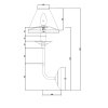 KINKIET GLAMOUR CHROM SREBRNY Z CZARNYM ABAŻUREM DO SALONU SYPIALNI LIGHT PRESTIGE LP-979/1W
