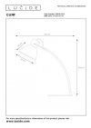 LAMPKA BIURKOWA DREWNIANA INDUSTRIALNA LUCIDE CURF 03613/01/31