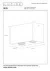 LAMPA SUFITOWA PLAFON SPOT OPRAWA ARCHITEKTONICZNA LUCIDE BODI 09101/02/30