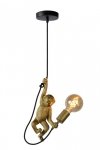 LAMPA WISZĄCA MAŁPKA ZŁOTA NA ŻARÓWKĘ E27 DESINGERSKA DO SALONU SYPIALNI LUCIDE EXTRAVAGANZA CHIMP 10402/01/30