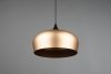 LAMPA WISZĄCA MOSIĄDZ MATOWY ZŁOTA METALOWA 45CM DO SALONU KUCHNI JADALNI NAD STÓŁ CHIRON 310890108 TRIO