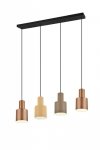 LAMPA WISZĄCA NAD STÓŁ WYSPĘ DO KUCHNI JADALNI W ODCIENIACH BRĄZU AGUDO 319400417 TRIO