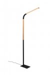 LAMPA PODŁOGOWA LED NOWOCZESNA Z DREWNEM DO SALONU POKOJU NORRIS 445210132 TRIO