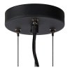 LAMPA WISZĄCA SZKLANA GLAMOUR DYMIONY SZKLANY KLOSZ GRAFITOWY LUCIDE OLIVIA 45401/40/65