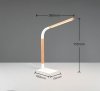 LAMPKA STOŁOWA BIURKOWA NOWOCZESNA LED Z DREWNEM NORRIS 545210131 TRIO