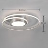 PLAFON LED STEROWANY PILOTEM NOWOCZESNY DO SALONU SYPIALNI KUCHNI YAVA 672310207 TRIO