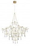 LAMPA WISZĄCA LED KRYSZTAŁOWA ZŁOTA DESINGERSKA GLAMOUR DO SALONU SYPIALNI LUCES EXCLUSIVAS SALAMANCA LE41324
