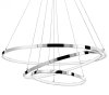 LAMPA WISZĄCA CHROM KOŁA RINGI OBRĘCZE SREBRNE NOWOCZESNA DO SALONU JADALNI KUCHNI LUCES EXCLUSIVAS LOBOS LE41671