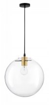 LAMPA WISZĄCA CZARNO ZŁOTA SZKLANA LUCES EXCLUSIVAS UPATA LE41813