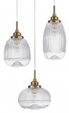 LAMPA WISZĄCA NOWOCZESNA SZKLANA ZŁOTA DO KUCHNI JADALNI NAD STÓŁ LUCES EXCLUSIVAS AHIGAL LE41853