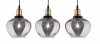 LAMPA WISZĄCA SZKLANA PATYNA KLOSZE GRAFITOWE SMOKY DO JADALNI KUCHNI SALONU NAD STÓŁ LUCES EXCLUSIVAS CALDAS LE41927