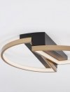 PLAFON LED NOWOCZESNY CZARNO ZŁOTY LUCES EXCLUSIVAS CROIX LE42658
