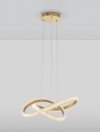 LAMPA WISZĄCA LED ZŁOTA RINGI DEKORACYJNE GLAMOUR DO SALONU SYPIALNI LUCES EXCLUSIVAS AMECA LE42816