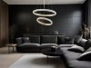 LAMPA WISZĄCA LED ZŁOTA RINGI DEKORACYJNE GLAMOUR DO SALONU SYPIALNI LUCES EXCLUSIVAS AMECA LE42818