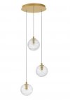 LAMPA WISZĄCA ZŁOTA SZKLANA KULA NOWOCZESNA GLAMOUR LUCES EXCLUSIVAS CABRAL LE42904