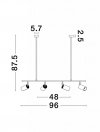 LAMPA WISZĄCA NOWOCZESNA REFLEKTORKI LUCES EXCLUSIVAS CAYES LE42927