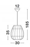 LAMPA WISZĄCA NATURAL EKO RATTANOWA DO SALONU JADALNI KUCHNI W STYLU BOHO LUCES EXCLUSIVAS REYNOSA LE42949