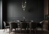 LAMPA WISZĄCA CZARNO ZŁOTA NA KOLE BIAŁE KULE DESINGERSKA NOWOCZESNA DO SALONU JADALNI NAD STÓŁ LUCES EXCLUSIVAS AGIL LE43221