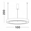 LAMPA WISZĄCA RING KOŁO OBRĘCZ LED DO SALONU JADALNI KUCHNI NAD STÓŁ WYSPĘ LUCES EXCLUSIVAS MILPA LE43288