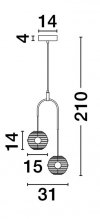 LUCES EXCLUSIVAS LAMPA NOWOCZESNA SECO LE44233