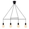 ARANŻACJA-ALTO-LAMPA-WISZĄCA-4X40W E27 CZARNY-WWW.WSZYSTKIELAMPY.PL-34-70913 ,
