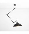ALDEX MELOS BLACK 808PL_G1 LAMPA SUFITOWA INDUSTRIALNA CZARNA METALOWA NA WYSIĘGNIKU 