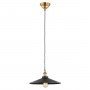 ITALUX VERDA MDM-3458/1L BK+GD LAMPA WISZĄCA CZARNO ZŁOTA METALOWA