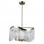 ITALUX SABRIGA PND-44544-6 LAMPA WISZĄCA PATYNA Z KRYSZTAŁAMI