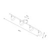 ZUMA LINE GU16016-4TU2-BK GASTER LAMPA SUFITOWA SPOT KULA CZARNA CHROM