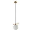 Lampa Wisząca Nowoczesna Brąz Antyczny Biały Klosz kula MERSETA PND-463321M-BRO+W ITALUX