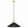 LAMPA WISZĄCA CZARNO ZŁOTA MOSIĄDZ METALOWA LOFT INDUSTRIALNA DO KUCHNI JADALNI NAD STÓŁ ARGON MINORI 4912 