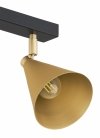 LAMPA SUFITOWA CZARNO ZŁOTA PLAFON SPOT REGULOWANY CZARNO ZŁOTY ARGON LUCINDA 1807