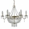 ITALUX CORTINA PND-30138-6+3 LAMPA WISZĄCA GLAMOUR Z KRYSZTAŁKAMI ŚWIECZNIKOWA DO SALONU