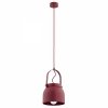 LAMPA WISZĄCA CZERWONA METALOWA INDUSTRIALNA DO KUCHNI NAD STÓŁ 20CM ARGON LOGAN 8282